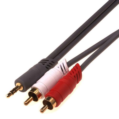5米3.5mm一分二音頻線 電腦雙頭線材選購與使用指南